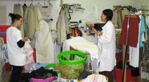Recyclerie textile à l'île de Thau (Sète)