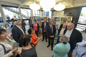 Frontignan, inauguration de la médiathèque Montaigne