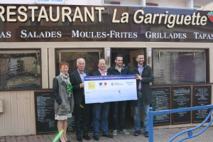 Remise chèque FISAC à Marseillan