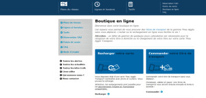 Boutique en ligne Thau agglo Transport