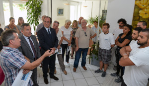 Sète, visite de chantiers insertion/implication à l'île de Thau