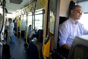 Intérieur bus de Thau agglo Transport