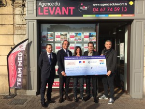 remise chèque FISAC à Sète le 9 mars 2017