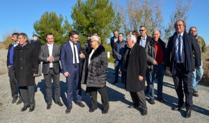 France, Hérault (34), Frontignan, réception des députés et visite des sites Lafarge et de l'UVE