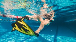 Natation avec palmes