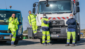 Agents de la collecte des déchets de Sète agglopôle