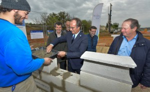 STEP Villeveyrac pose de la première pierre - 17 mars 2022