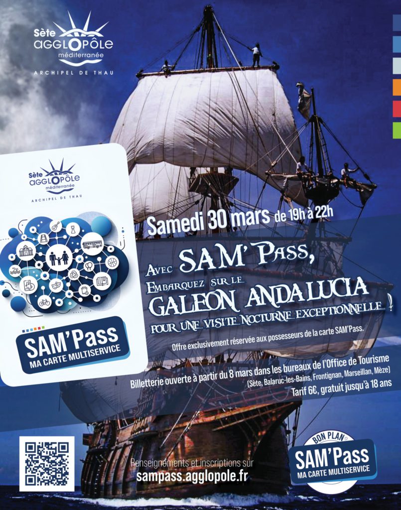Embarquez à bord du Galeon Andalucia avec votre SAM’Pass